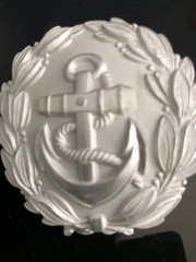 German Navy Kriegsmarine officer parade belt buckle silver tone WW2 3″
