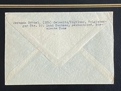 1946 Soviet Zone Germany Cover OELSNITZ to SWITZERLAND Numeral Franking SBZ