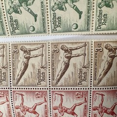 1936 Deutsches Reich Berlin Olympics Stamp Booklet Sheet MNH German