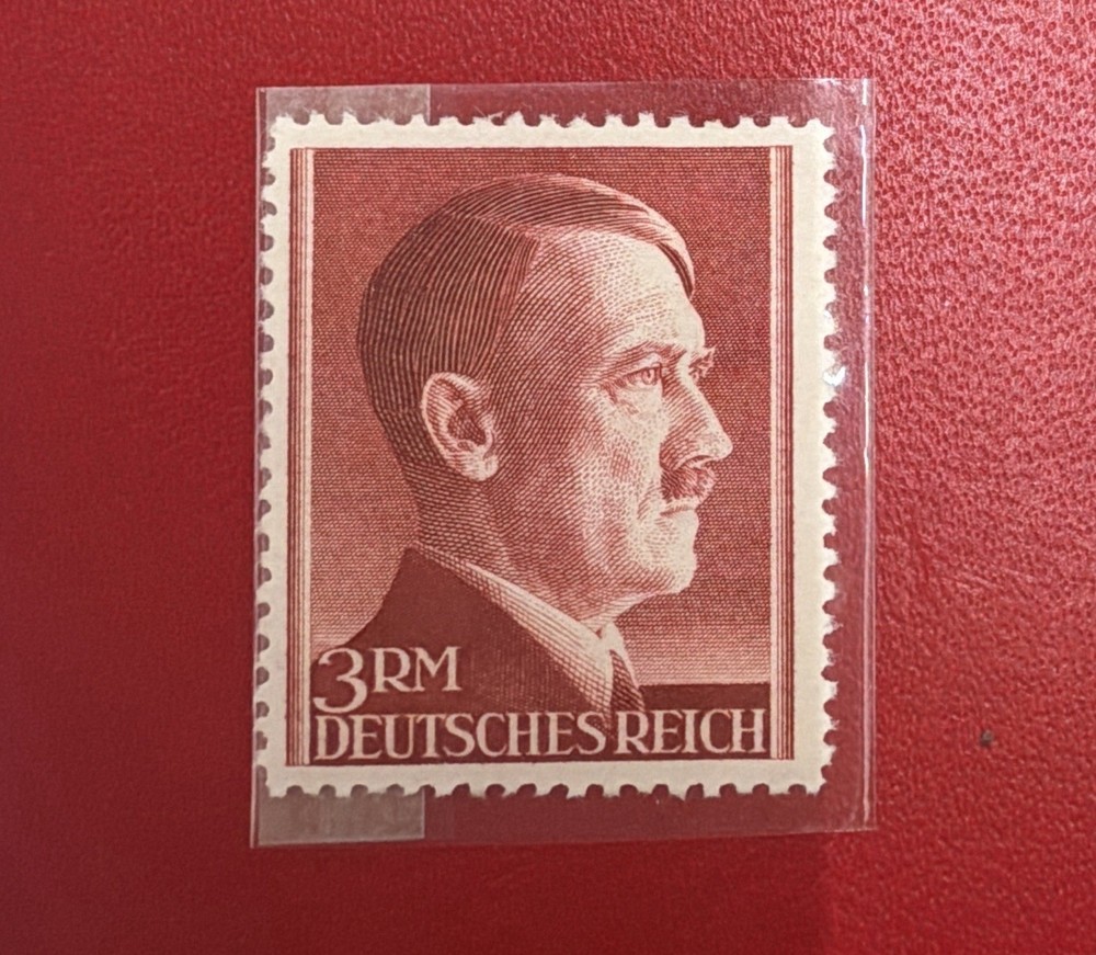 Germany WWII 3RM Hitler High Value Stamp – Mint – Deutsches Reich Michel 797