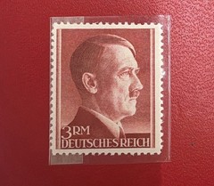 Germany WWII 3RM Hitler High Value Stamp – Mint – Deutsches Reich Michel 797