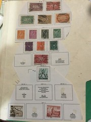 GERMANY SEVERAL pieces album pages remainder’s USED mint stamps LOT Collection