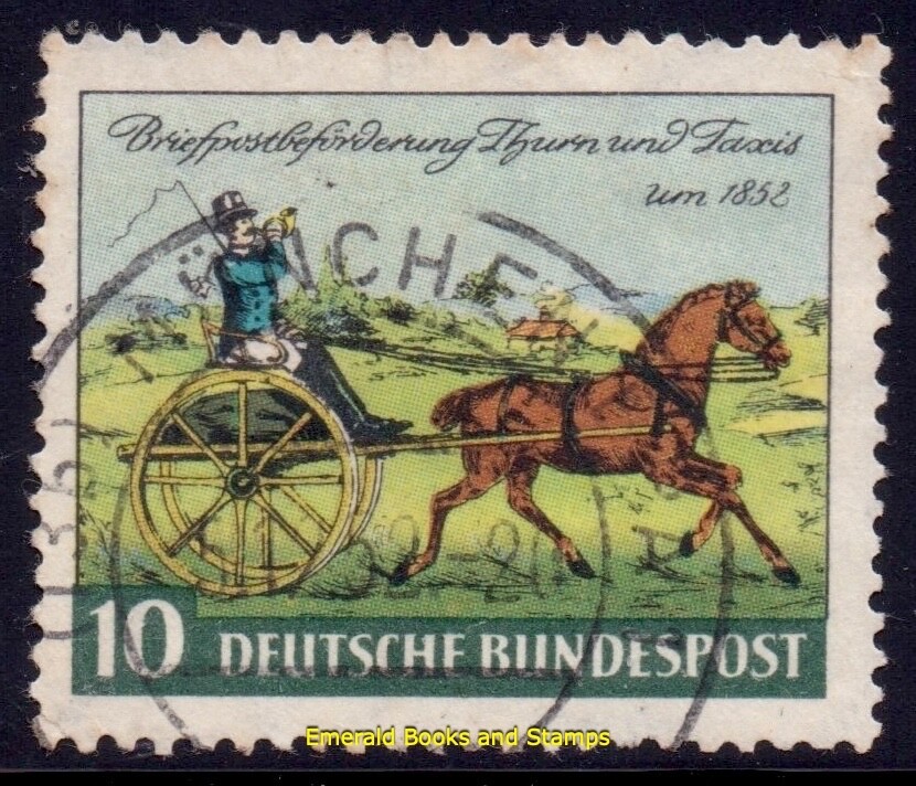 EBS Germany BRD 1952 – Stamp Day – Tag der Briefmarke – Michel 160 – Used – (u3