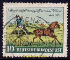 EBS Germany BRD 1952 – Stamp Day – Tag der Briefmarke – Michel 160 – Used – (u3