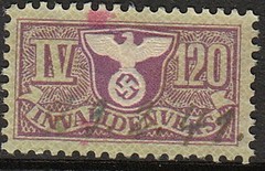 Stamp Selection Germany Revenue WWII 3rd Reich War Emblem War 4 Used