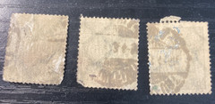 3 of 800 Taufend German hyperinflation year 1923 postal stamps