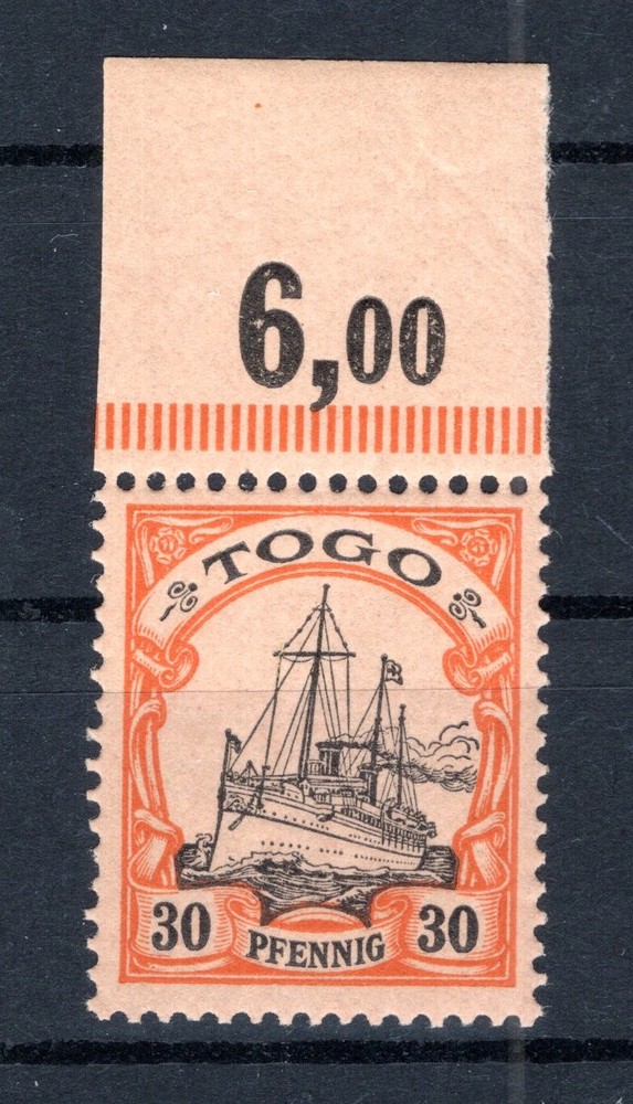 Togo 12OR Oberrand MNH Fresh Unhinged (GA1245
