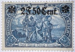 Travelstamps: Germany Stamps Scott #N26 – 14 1/2 x 14 Perf OP Mint MOGH Signed