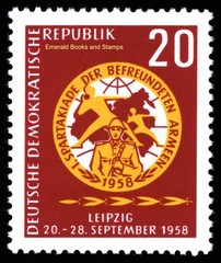 EBS East Germany DDR 1958 – Warsaw Pact Sports – Michel 657-659 – MNH**