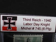 Nazi Germany WW2 Stamp 1940 Labor Day Knight Reichspfennig Rare Artifact