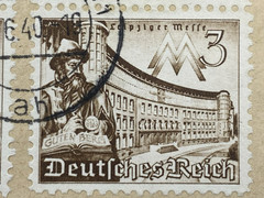 DR WHO 1940 GERMANY LEIPZIG FAIR PLATE # PAIR BERLIN TO FRONTENHAUSEN M69754