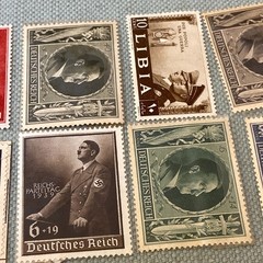 German Stamp Collection 1930’s -1940’s Hitler War WWII Libia Deutsches Reich VTG