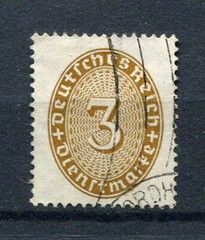 German Reich : Michel # D 114 – Scott # O 62 from 1927 – used