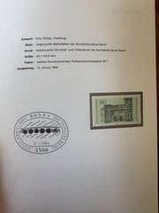 Germany 1984 stamps in book