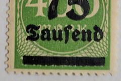 GERMANY ~ Deutrches Reich ~ 75 Saufend/400 Mark ~ Cancelled/Posted ~ c.1923