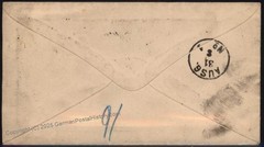 Germany 1874 Lg Eagle Brustschild Mi19 Cover Registered to Dresden 105268