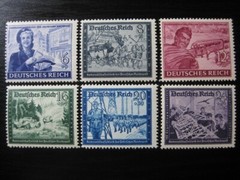 THIRD REICH 1944 mint MNH National Postal Service stamp set!
