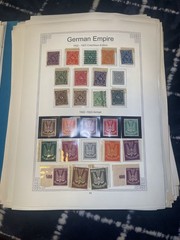 Vintage Germany Stamp Collection German Empire Bavaria Saar Wurttemberg Hamburg