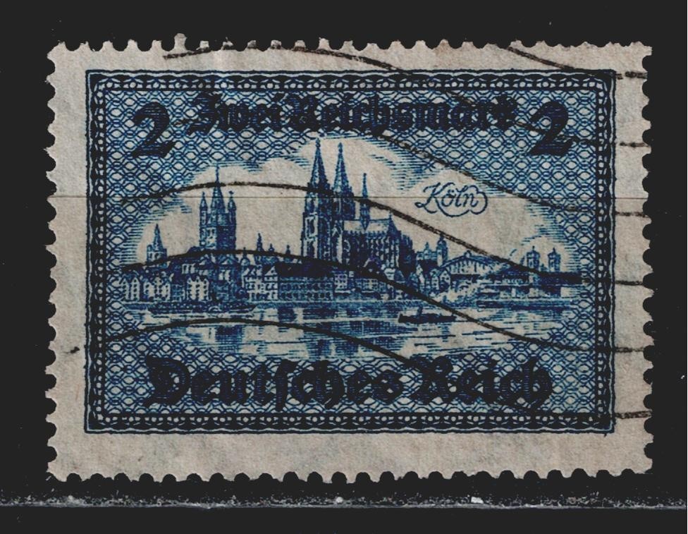 Germany Famous Architecture of Cologne 2 Reichs Marks stamp 1930 #387 CV$20 A-2