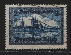 Germany Famous Architecture of Cologne 2 Reichs Marks stamp 1930 #387 CV$20 A-2