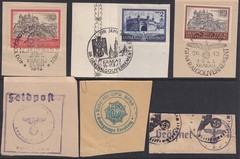 Lot Stamp Germany Poland WWII Hitler Poland Wien Vienna RLB Feldpost F