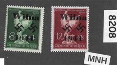 MNH stamp set B286-287 Modern Fantasy Overprints Dresden Goldsmith society #8208