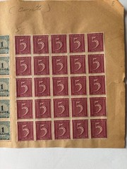 Lot German Inflation Stamps Several Overprints on Sheets Unused 1920’s