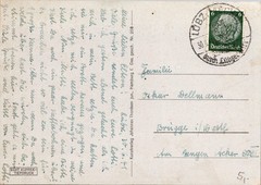 1941 Germany WW2 Navy Kriegsmarine U boot attacking Postcard Cover to Brugge