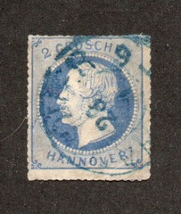 Hanover – Sc# 28 Used / Blue CDS – Lot 1224124