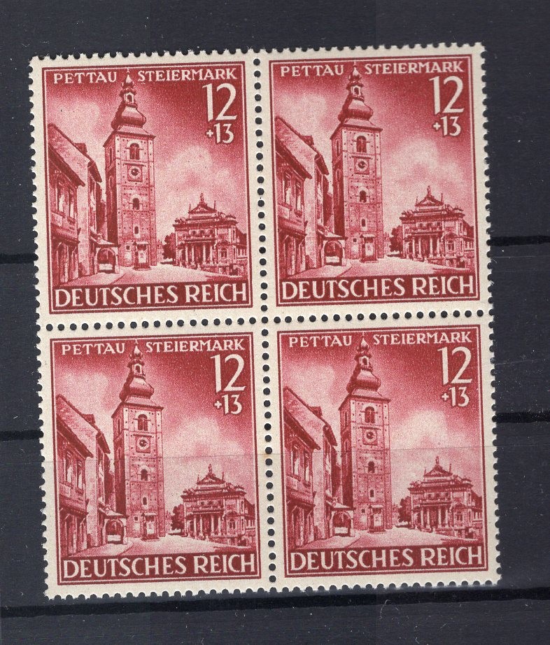 DR-3 Reich 808 VIERERBLOCK MNH Post-Fresh 18 EUR