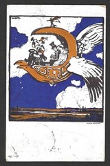 GERMANY BAVARIA 1912 AIR MAIL CARD FROM MUNICH TO BASEL, SWITZERLAND 5PF.