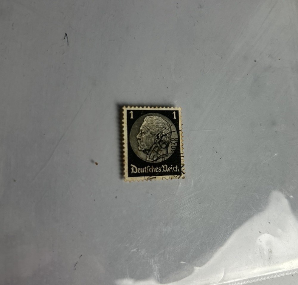German Deutsche Reich Black 1 Postage Stamp Very Rare. Mint Condition