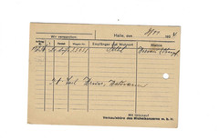 GERMANY 1924 Post Card sent from Halle to Wiesau