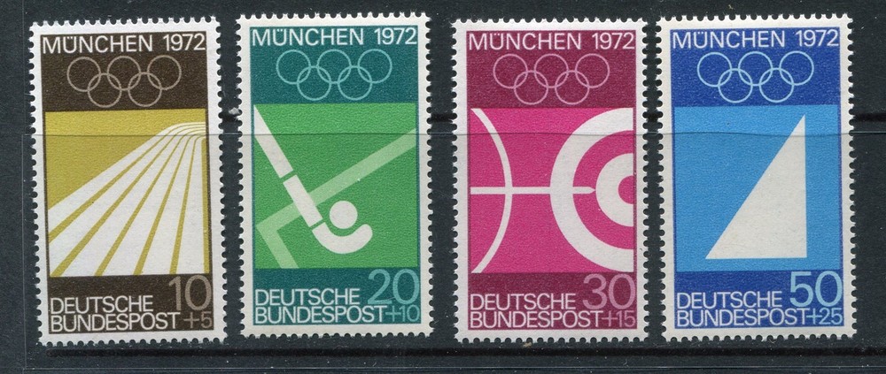 Germany #B446-449 1960 OLYMPICS Track and Sailing [Mint Never Hinged]