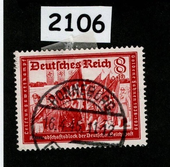 Used stamp B152a 1941 Postal & Hitler’s Cultural Fund charity Germany #2106