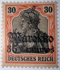 Travelstamps; GERMANY OFFICES IN MOROCCO OP STAMPS UnWMK MINT OG H 35c on 30