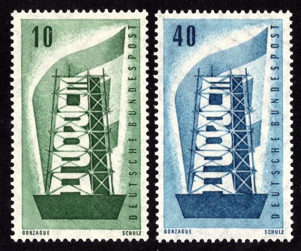 Germany Scott 748-749 Mint never hinged.