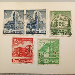 Complete Set German 1939 Deutsches Rhiech WW2 Winterhilfswerk & 5 1940 Stamps