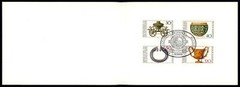 GERMANY MINISTER CARD 1976 RARE!! ARCHEOLOGY ART BRONZE CAR GOLDEN RING ib60