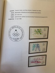 Germany 1984 stamps in book