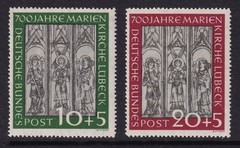 WEST GERMANY 1951 St. Marys Church SG 1065-1066 MNH/** (CV £280)