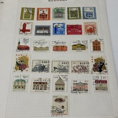 German Stamp Lot 13 Pages Of Mixed Lot