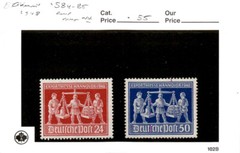 Germany, Postage Stamp, #584-585 Mint NH, 1948 Hanover Fair (AC)