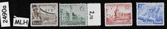 MLH stamp set Sc 494-497 Third Reich Germany 1940 Leipzig Spring Fair #2490a