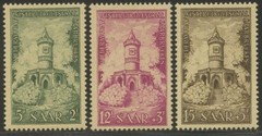 SAAR Sc#B111-B113 1956 Rebuilding Monuments Complete Set OG Mint Lightly Hinged