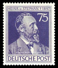 EBS Germany 1947 Allied Occupation – Heinrich von Stephan – Michel 963-964 MNH**