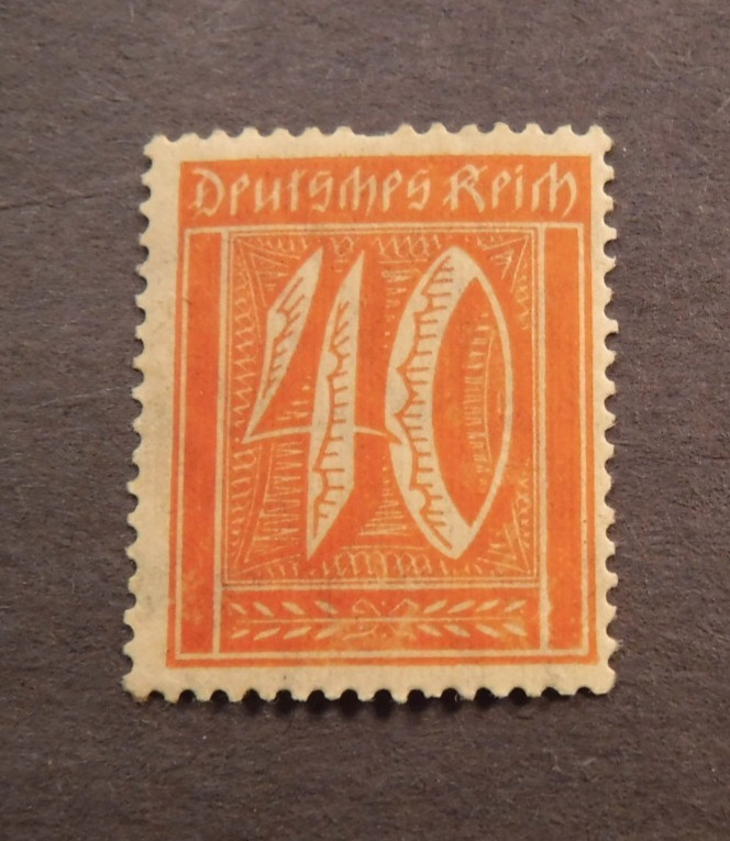 Scott#166, 1922, 40, pf. , Numeral German Stamp, MNHOG