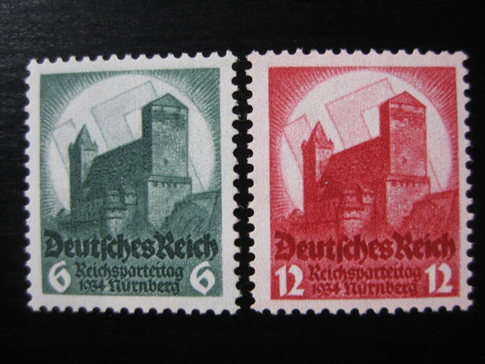 THIRD REICH Mi. #546-547 scarce mint MNH stamp set! CV $102.50