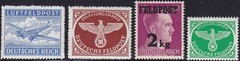 Stamp Germany Feldpost Mi 1-4B Sc MC1-4 1942 WW2 Military Set MNH