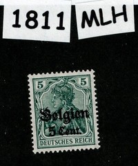 MLH Stamp Sc N12 Germany Occupation WWI 1914-1918 Belgium – Belgien #1811